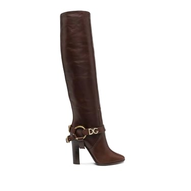 Dolce &amp; Gabbana Leather Knee Boots Women