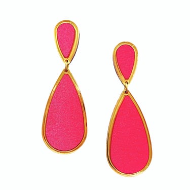Sample Sale Ava Pink Satin Earrings