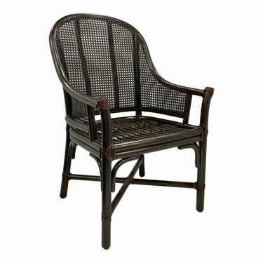 Baker / McGuire Organic Modern Caned Chocolate Brown Belen Arm Chair