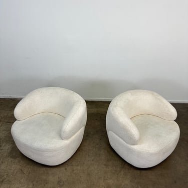 Modern Custom Made Boucle Lounge Chairs - Sold Seperately 