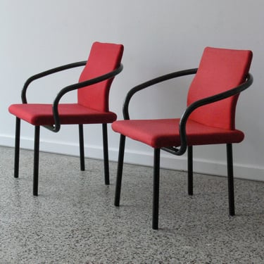Vintage Mandarin Chairs by Ettore Sottsass for Knoll Studio (Set of 2) 