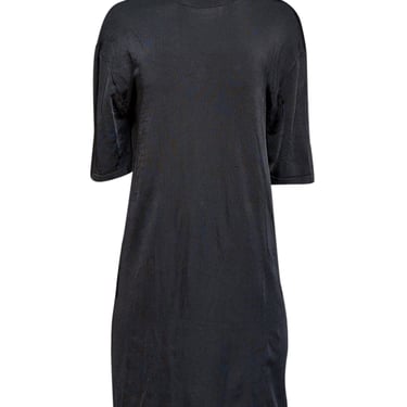 Anine Bing - Black Stretch Mock Neck Dress Sz S