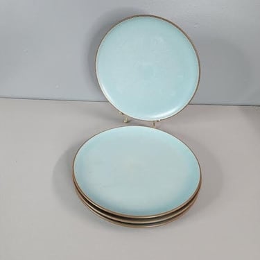 One Heath Ceramics 11" Wide Turquoise Dinner Plate Multiples Available 
