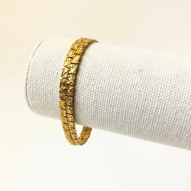 Vintage Gold Tone Nugget Bracelet 