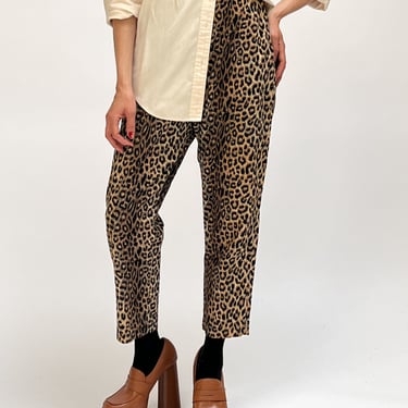 Leopard Corduroy Trousers (M)