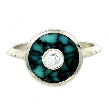 Cerclen Ring - Star Fox Turquoise & White Diamond