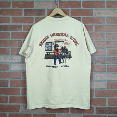 Vintage 1978 Double Sided Herb's General Store ORIGINAL General Store Tee - Extra Large 