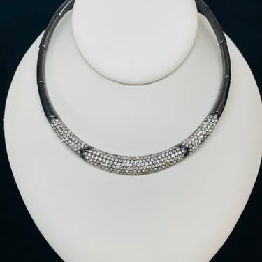 Black Rhinestone Collar