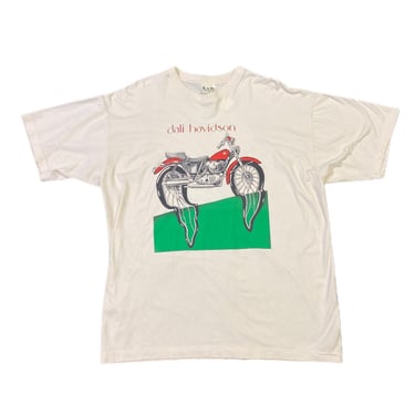 (XL) 1990's White Dali Havidson T-Shirt  040722 JF