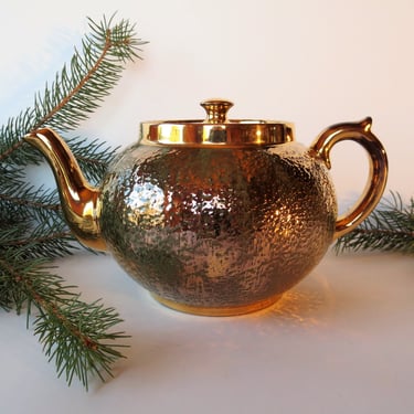 Vintage Gibson Teapot - Gold Teapot 