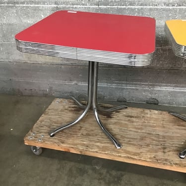 Red Retro Cafe Table (Seattle)