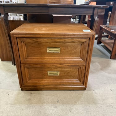 Vintage Thomasville Furniture Campaign Style Nightstand