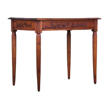 DELIVERY CHARGE 1930s French Art Deco Walnut Writing Desk or Side Table 