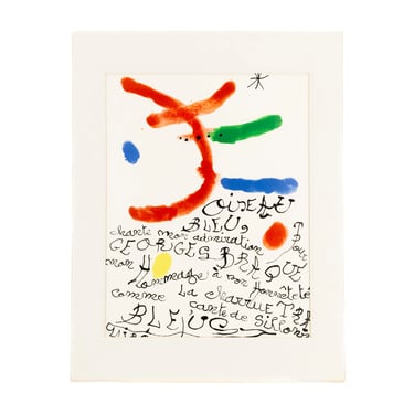 Joan Miro Mid Century Art Print - mcm 