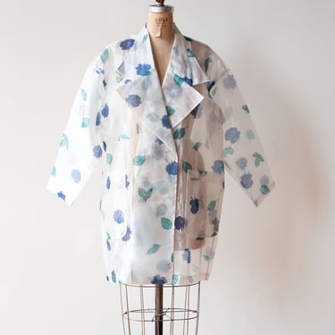 1990s Sheer Floral Print Jacket 