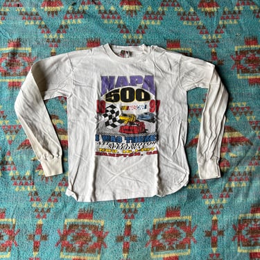 Vintage 1997 Napa 500 Nascar Long Sleeve Shirt Atlanta Speedway 