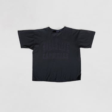 BALL STATE CARDINALS Indiana Tee vintage dyed black oversize University Collegiate t-shirt / Medium Large 