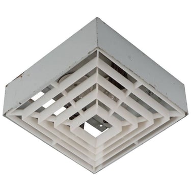 Factory Square Wall Sconce or Flush Mount Light 