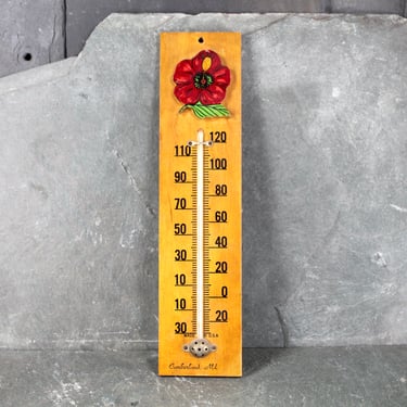 Vintage Wooden Thermometer | Souvenir of Cumberland, Maryland | Vintage 1950s/1960s Thermometer | Bixley Shop 