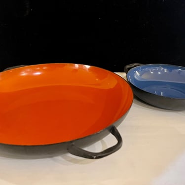 Set of Danish Modern Enamel Krenit Bowls by Herbert Krenchel for Torben Orskov