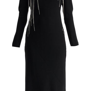 Dries Van Noten Davion Dress With Chains And Crystals Women