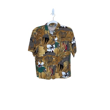 Vintage Bon Aire Coast for Tarrazzia McCaw Parrot Hawaiian Shirt, Size M 