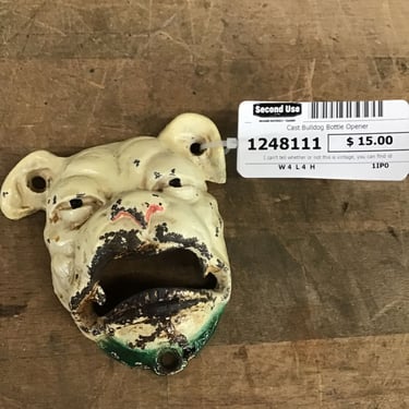 Cast Bulldog Bottle Opener (Seattle)