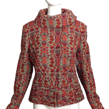 GIVENCHY- 2003 Multi Color Tapestry Jacket, Size 10