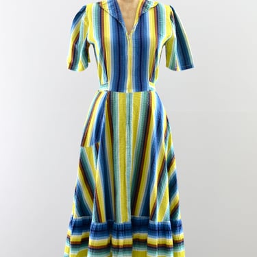 Vintage 30s Seersucker Dress