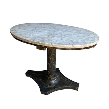 Oval Marble Table, France, 1850’s (Two Available)