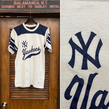 Vintage 1970’s New York Yankees Baseball Team Two-Tone Sports T-Shirt, 70’s Tee Shirt, Vintage Clothing 