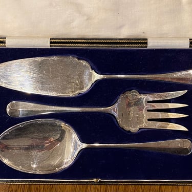 Item #DMC8 Vintage Silver Plate Serving Set by Henry Pidduck &#038; Sons, UK c.1950