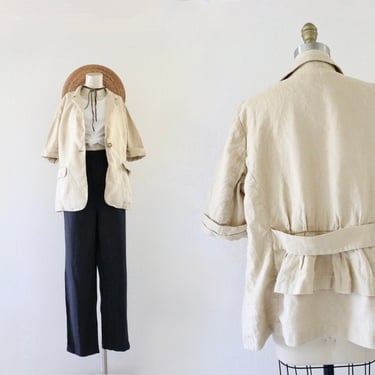 chamomile linen jacket - m 