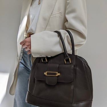Vintage Chestnut Leather Handbag