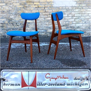 Rare George Nelson For Herman Miller Dining Chairs 