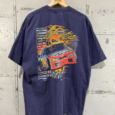 Vintage 2000s Jeff Gordon Nascar Racing Sportswear  Y2K Aesthetic Streetwear white Graphic T Shirt XXL Mens Oversized 