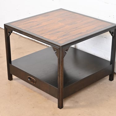 Michael Taylor for Baker Far East Collection Chinoiserie Rosewood Cocktail Table or Occasional Side Table