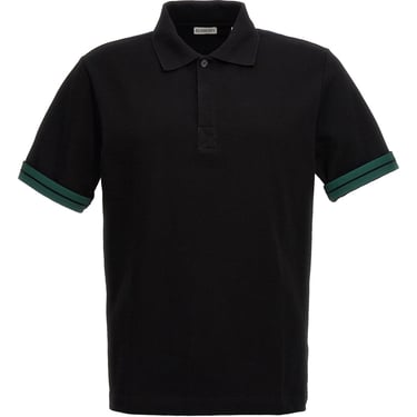 Burberry Men Sleeve-Turn-Up Polo Shirt