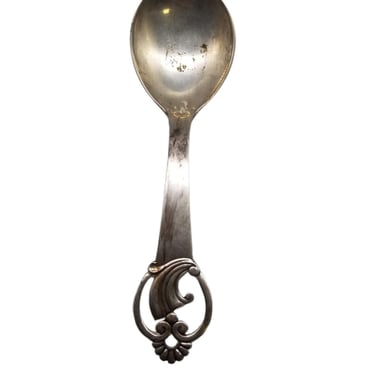 Antique Scandinavian 830S Silver Marmalade Spoon with RR Mark 