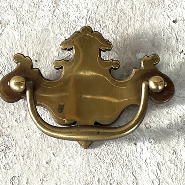 Chippendale Style Drawer Pull, 3.5" Center to Center, Solid Brass Traditional Bail Pull Hardware 