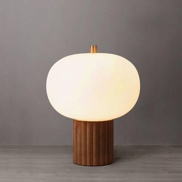 Tambo Accent Table Lamp - Dark Walnut Wood Finish