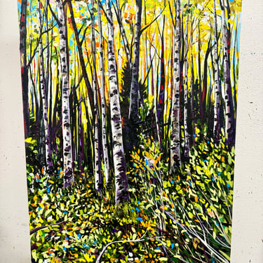 Turkey Creek Aspens 2X3' Painting