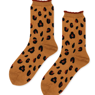 Cheetah Crew Sock