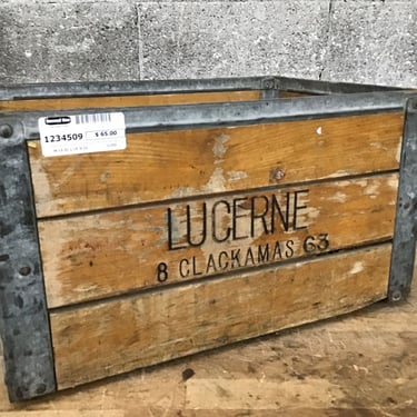 Antique Lucerne Milk Crate (Seattle)