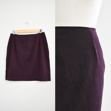 1990s Eggplant Mini Skirt 