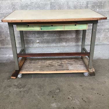 Beautiful Wood Drafting Table (Seattle)