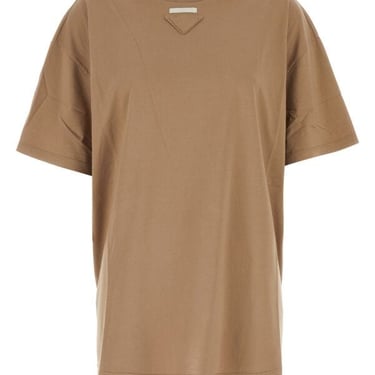 Prada Woman Biscuit Jersey T-Shirt