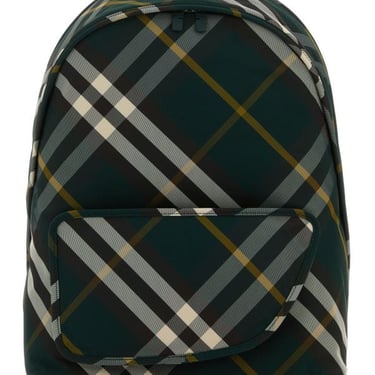 Burberry Man Printed Nylon Shield Backpack