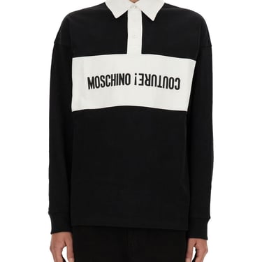 Moschino Men Upsidedown Logo Polo Shirt