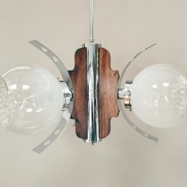 Vintage Pendant Light | Mazzega Style | Light Fixture | Sputnik Brutalist | Mid Century Modern | EMI Poljčane | Yugoslavia | 1970s 